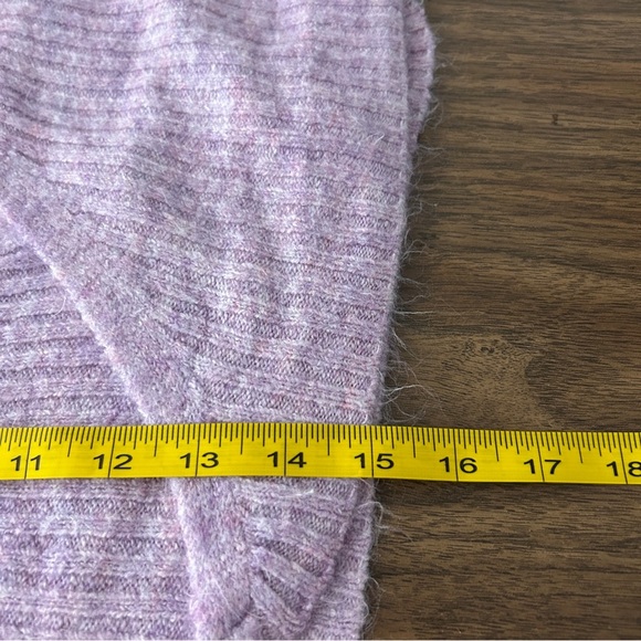 Urban Outfitters Y2K Lavender Knit Wrap Sweater L - Picture 9 of 10